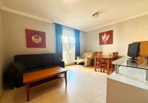 Living room of Planta baja to rent in Benalmádena  with Air Conditioner, Private garden and Terrace