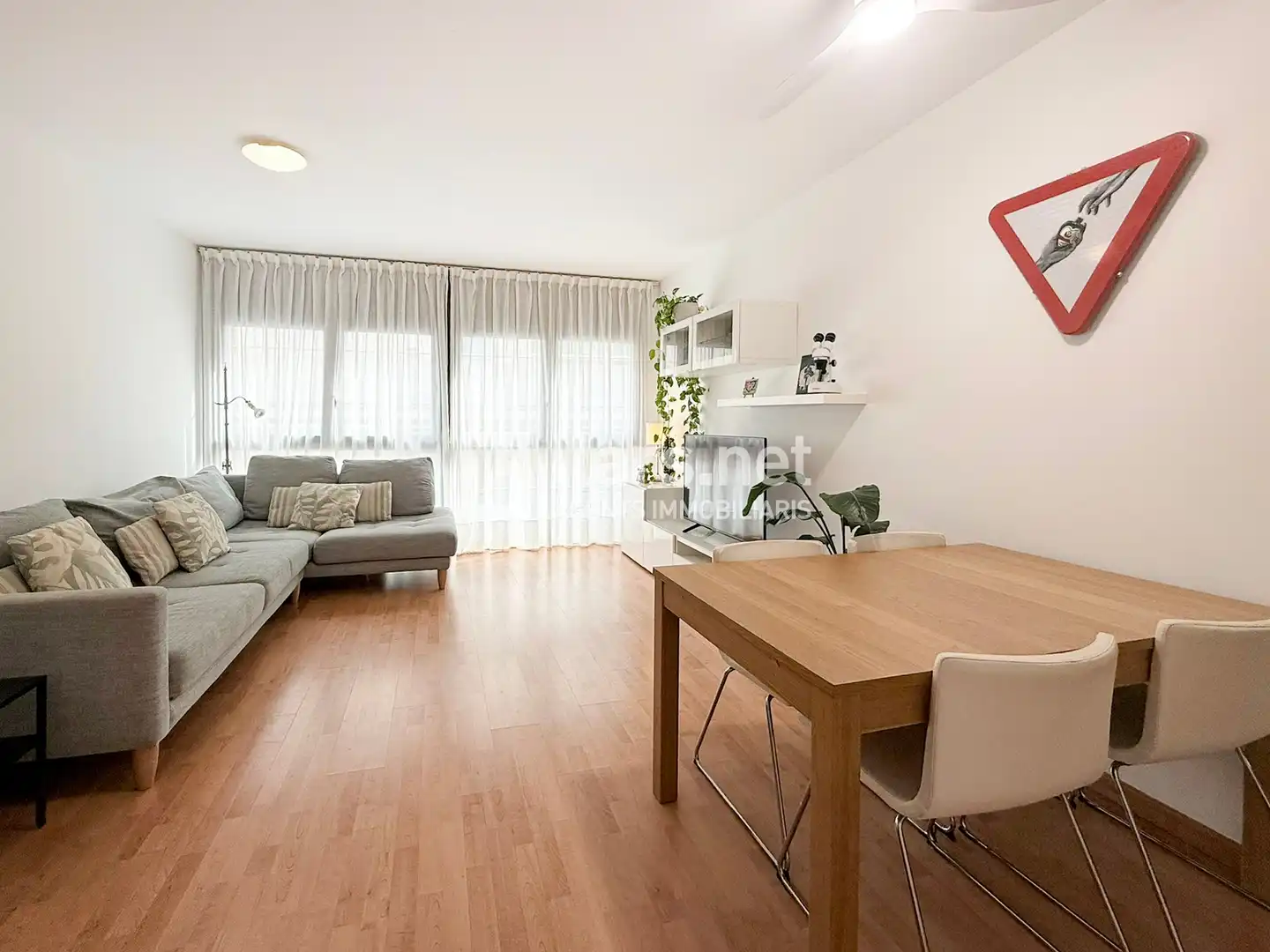 Sala de estar de Piso en venta en Sitges con Aire acondicionado, Calefacción y Parquet