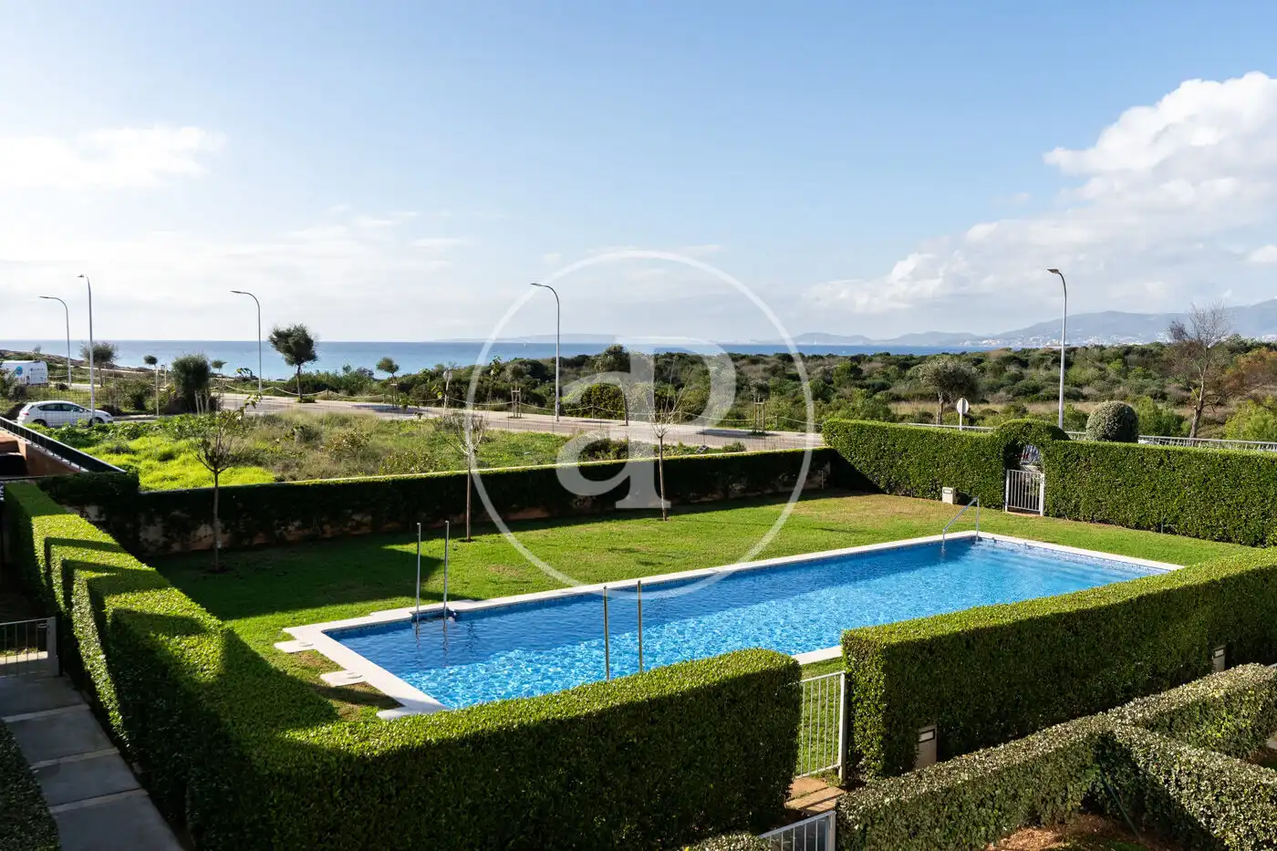 Garten von Einfamilien-Reihenhaus zum Verkauf in  Palma de Mallorca mit Klimaanlage, Heizung und Privatgarten
