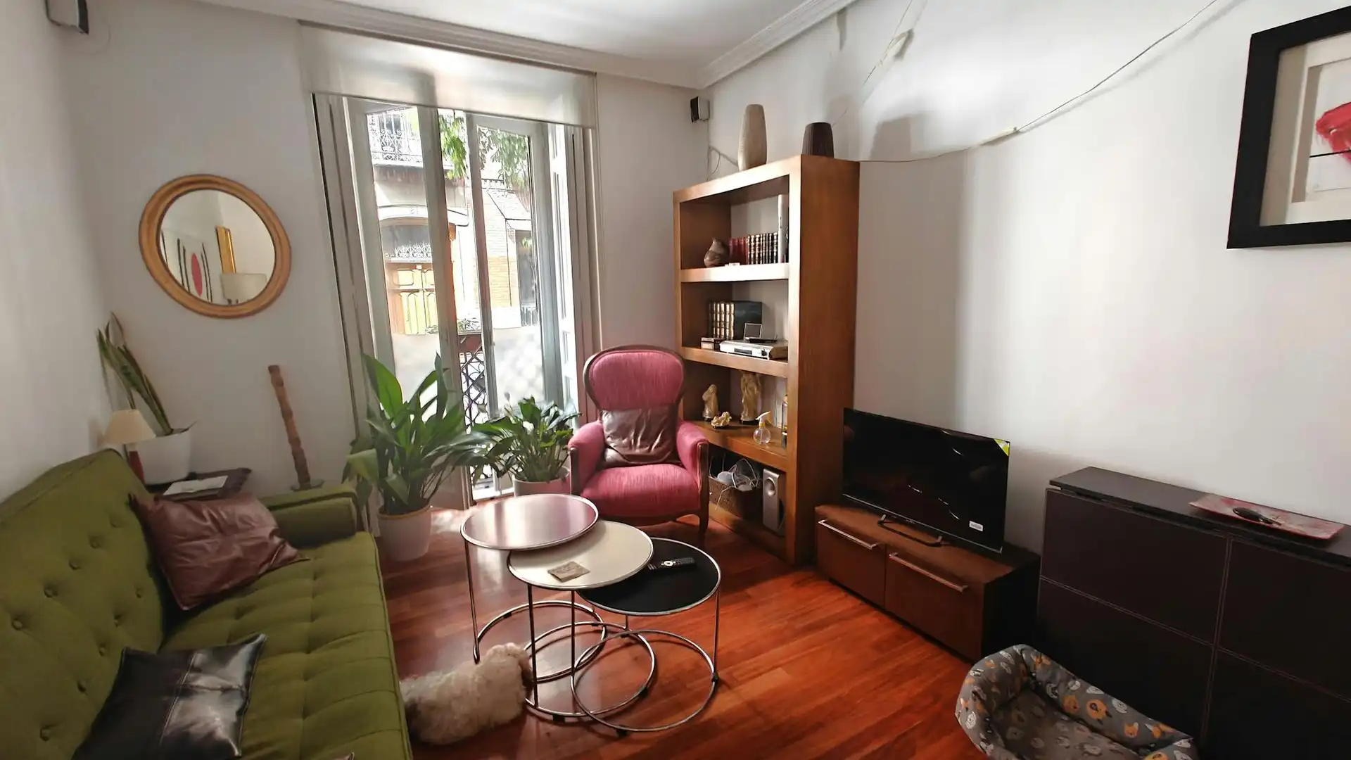 Sala d'estar de Pis de lloguer en Madrid amb Aire condicionat, Calefacció i Moblat