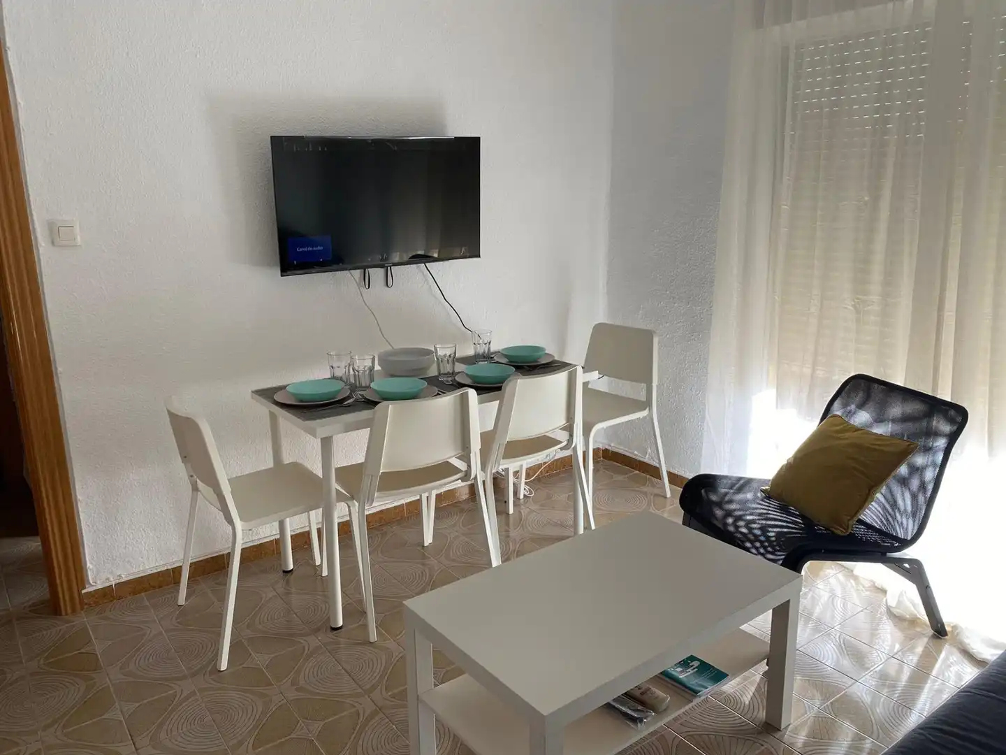 Dining room of Flat for rent in Granada  with Air Conditioner, Heating and Furnished