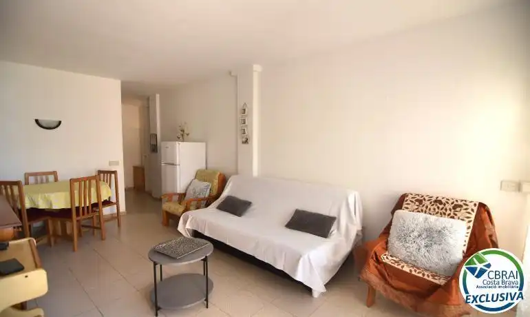 Living room of Flat for sale in Roses  with Heating, Private garden and Terrace