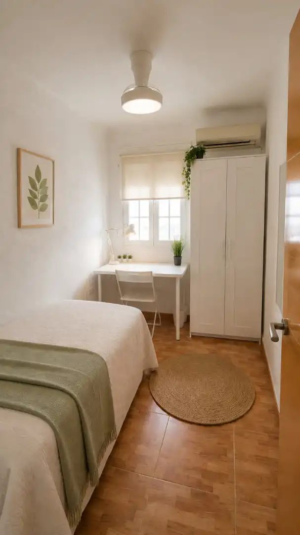 Habitación de Piso de alquiler en Sevilla con Aire acondicionado y Amueblado