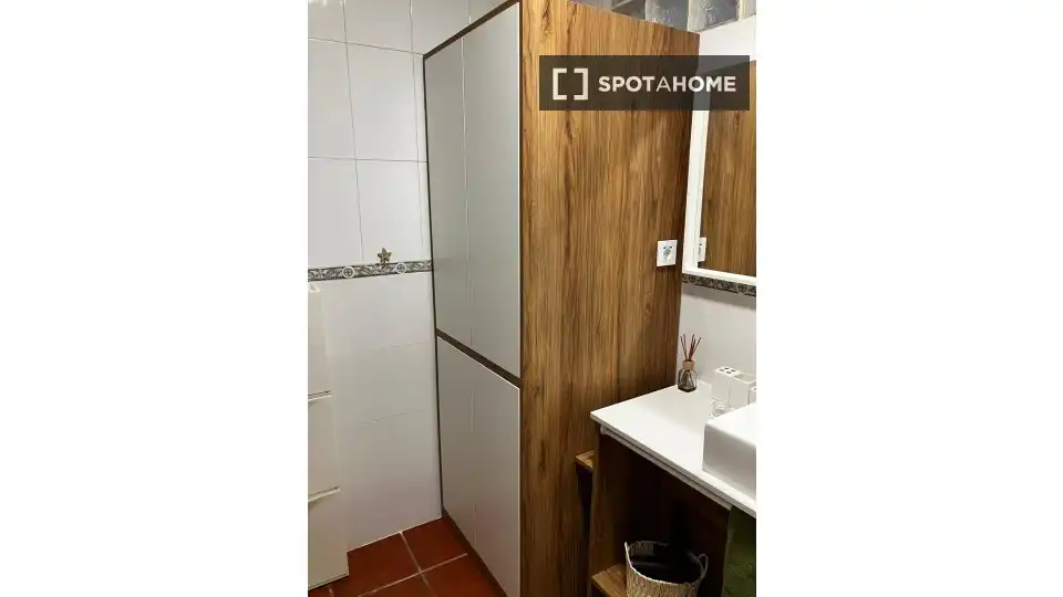 Bany de Apartament per a compartir en Madrid amb Aire condicionat, Calefacció i Terrassa