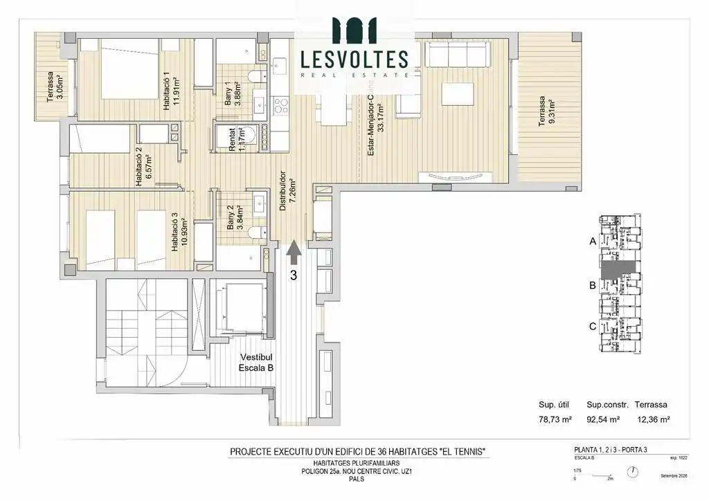 Piso con terraza en venta en Polígon 25a NOU CENTRE CÍVIC S/N, imagen 24