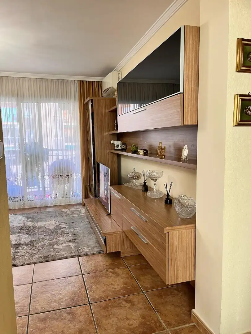 Living room of Flat for sale in Calpe / Calp  with Air Conditioner, Furnished and Balcony