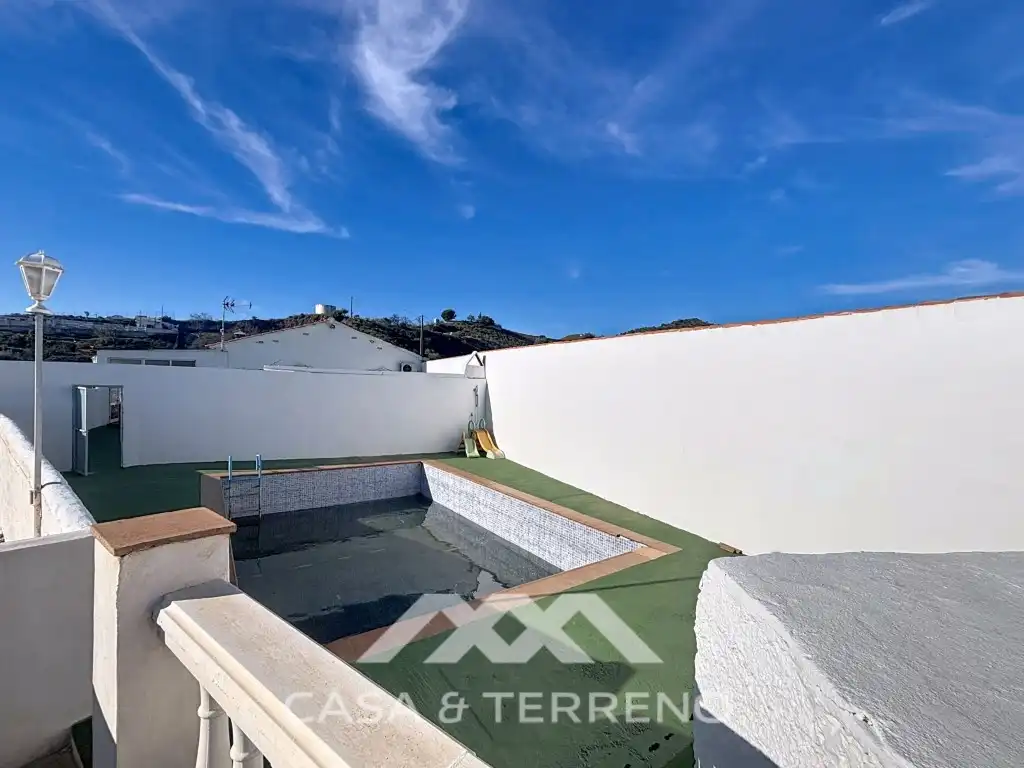 Terraza de Casa o chalet en venta en Macharaviaya con Aire acondicionado, Jardín privado y Terraza