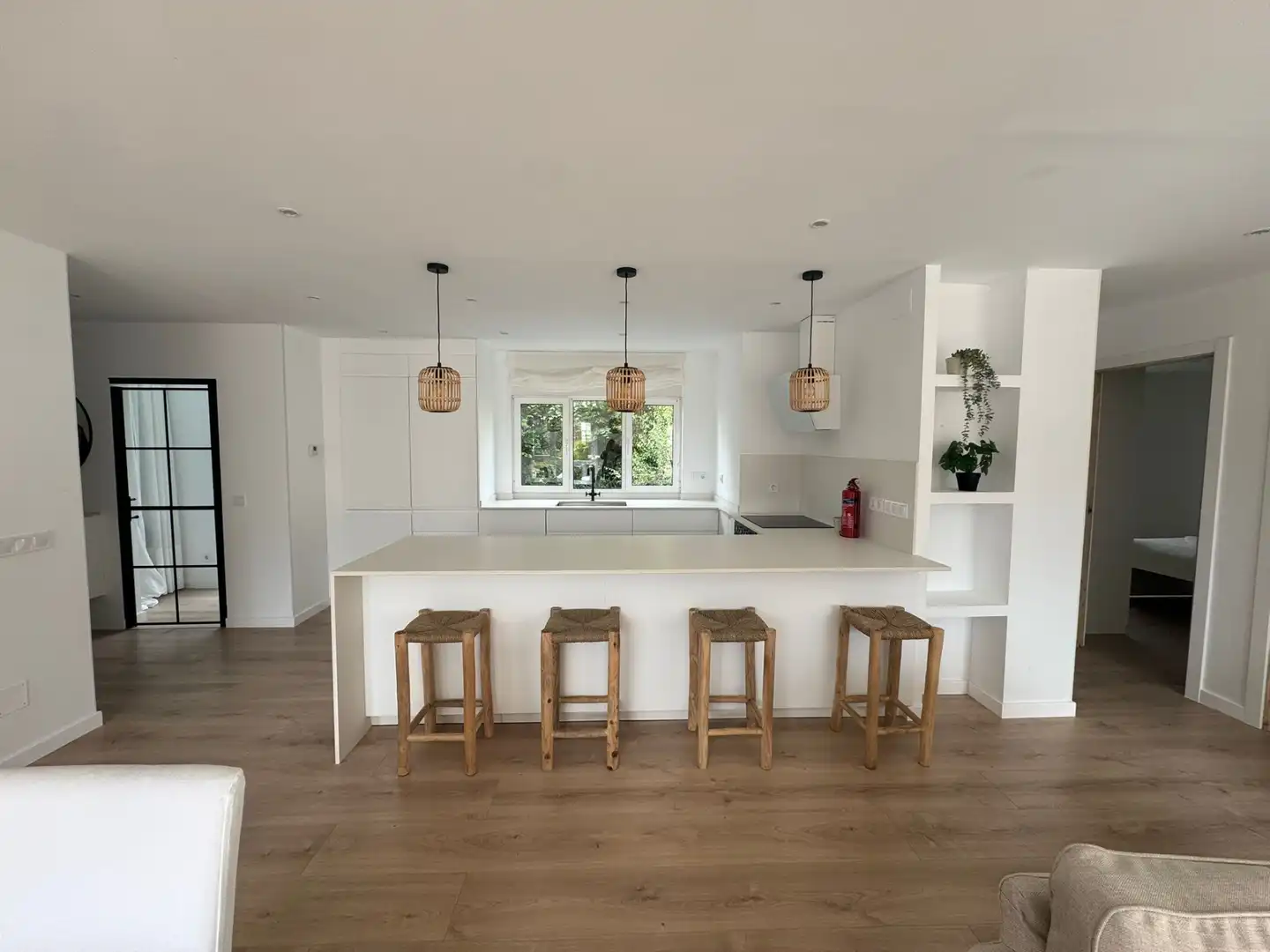 Küche von Wohnung zur Miete in Santander mit Klimaanlage, Heizung und Parkett