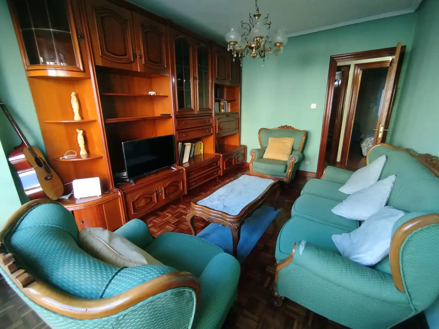 Sala de estar de Piso en venta en Sestao  con Amueblado