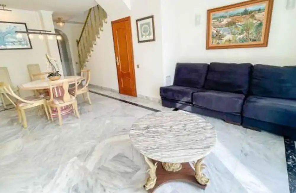 Living room of Duplexes for rent in Marbella  with Air Conditioner, Terrace and Swimming Pool