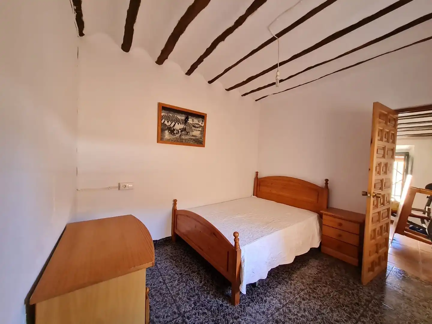 Dormitori de Casa o xalet en venda en Cúllar amb Aire condicionat, Jardí privat i Terrassa