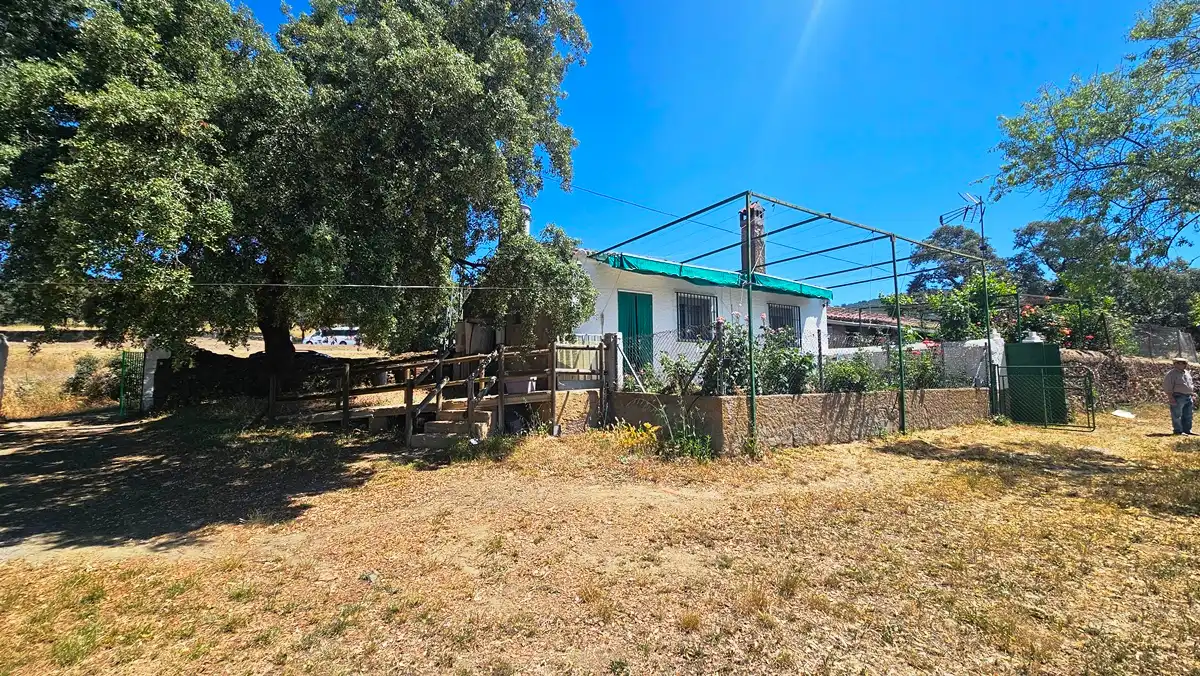 Vista exterior de Casa o chalet en venta en Higuera de la Sierra con Aire acondicionado, Jardín privado y Terraza
