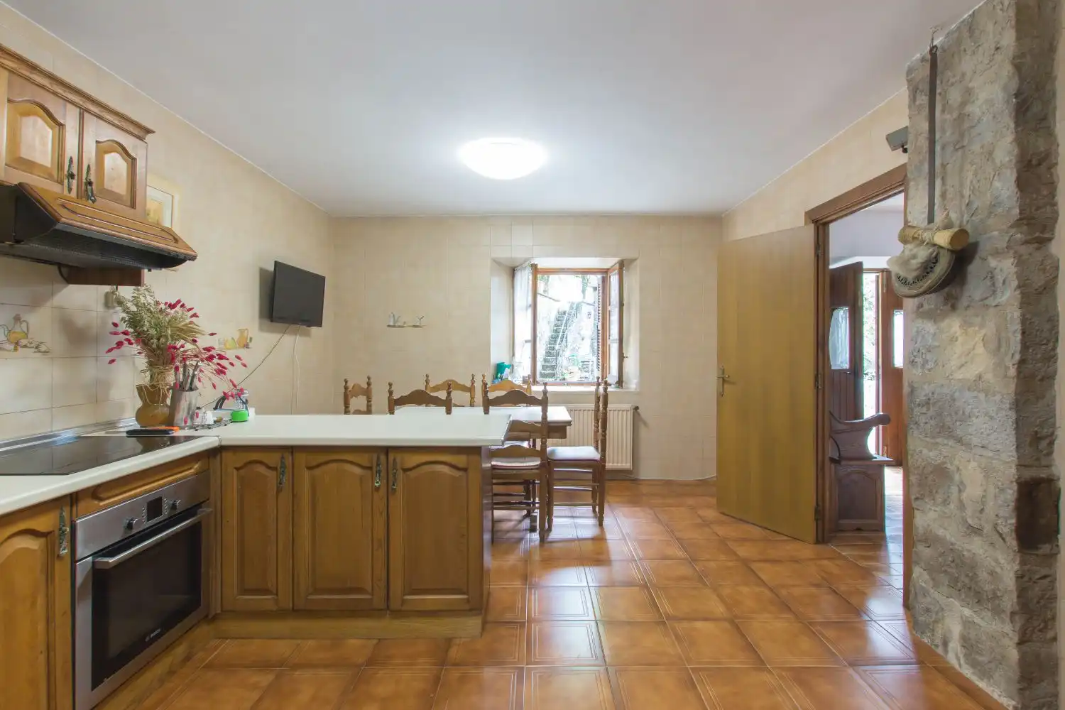 Cocina de Casa o chalet en venta en Atetz con Calefacción, Terraza y Amueblado