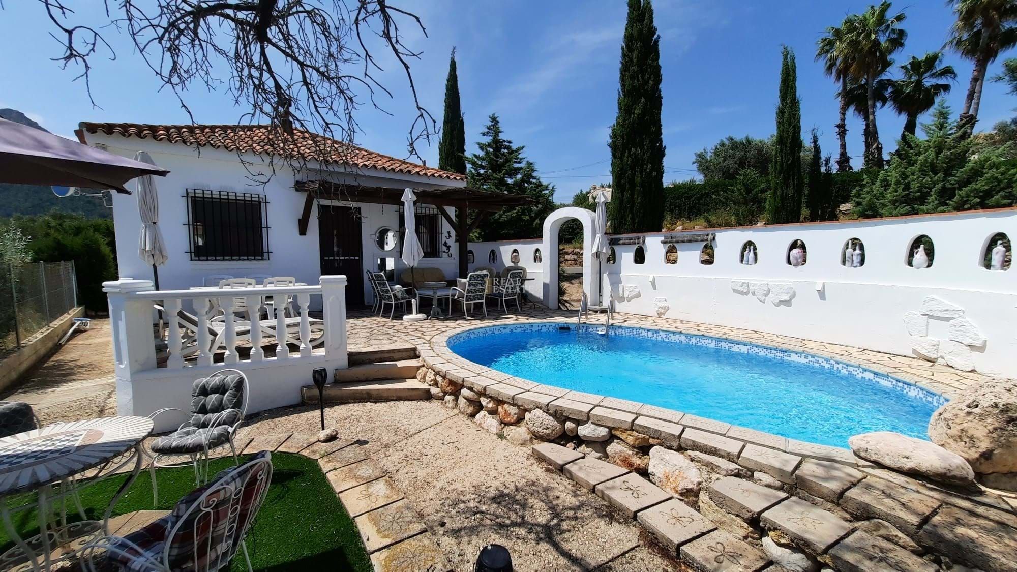 Swimming pool of House or chalet for sale in Murla  with Air Conditioner, Terrace and Swimming Pool