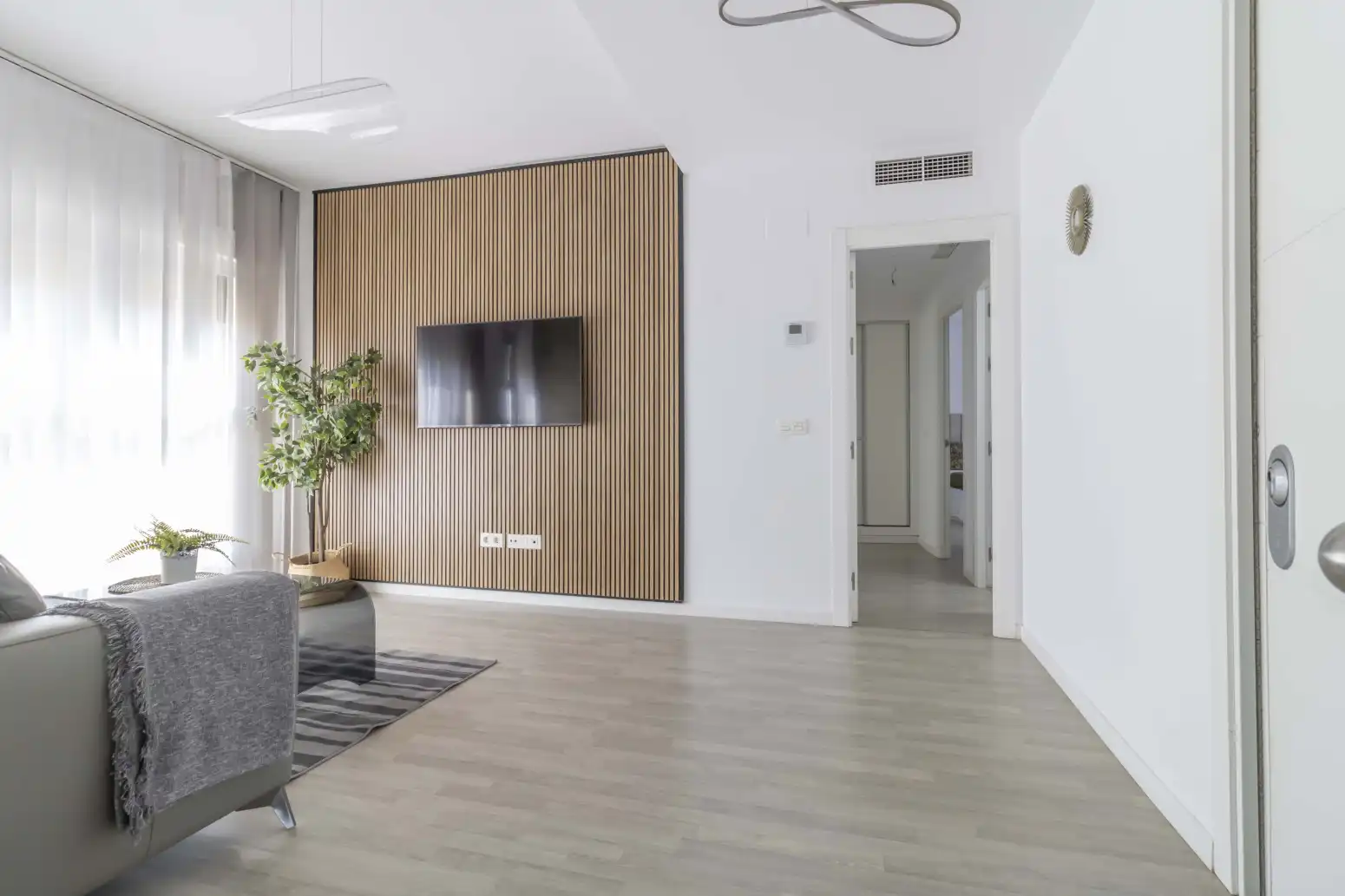 Sala de estar de Piso en venta en Sevilla con Aire acondicionado, Calefacción y Jardín privado