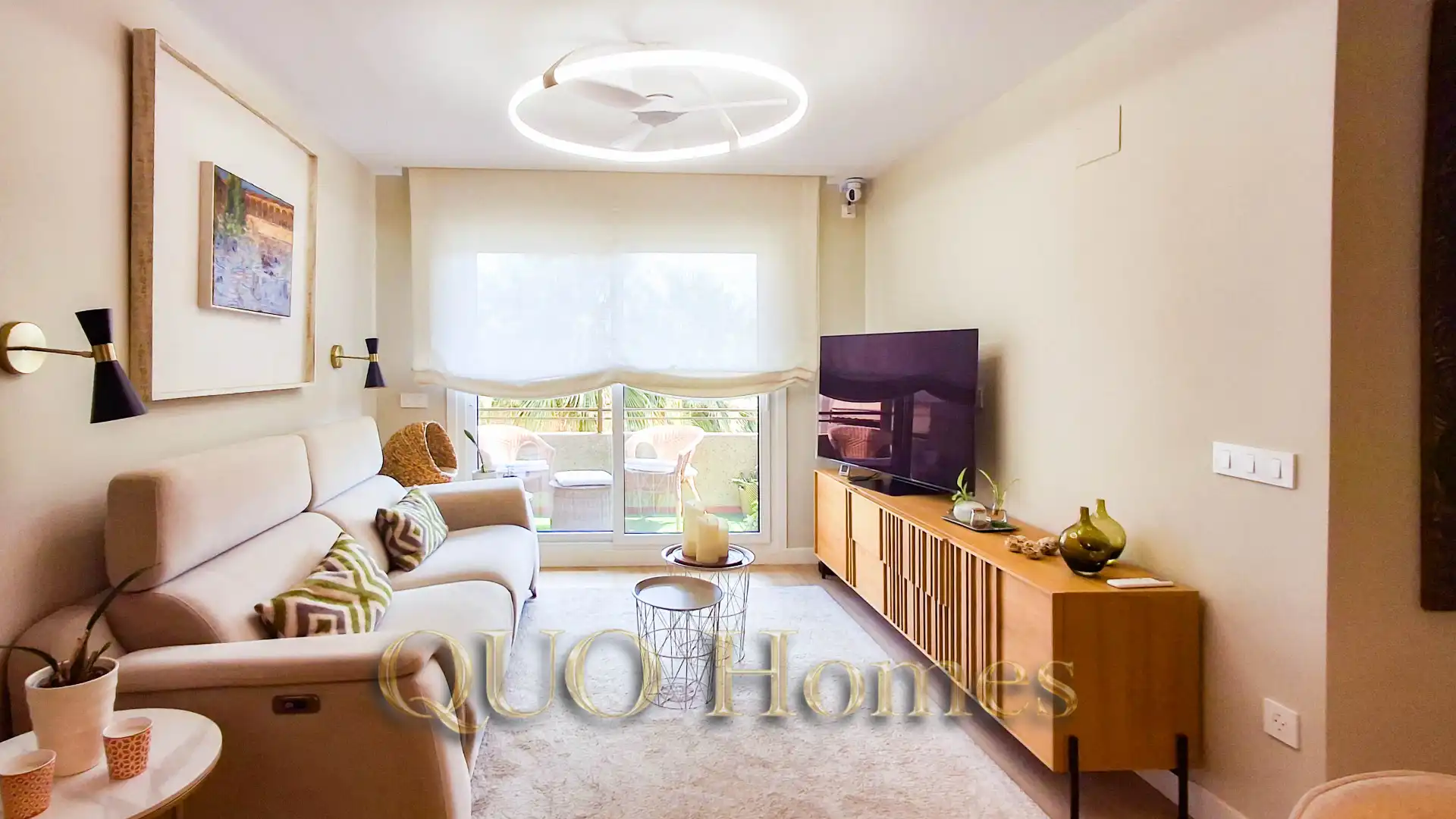 Sala de estar de Piso en venta en Jerez de la Frontera con Aire acondicionado, Terraza y Amueblado