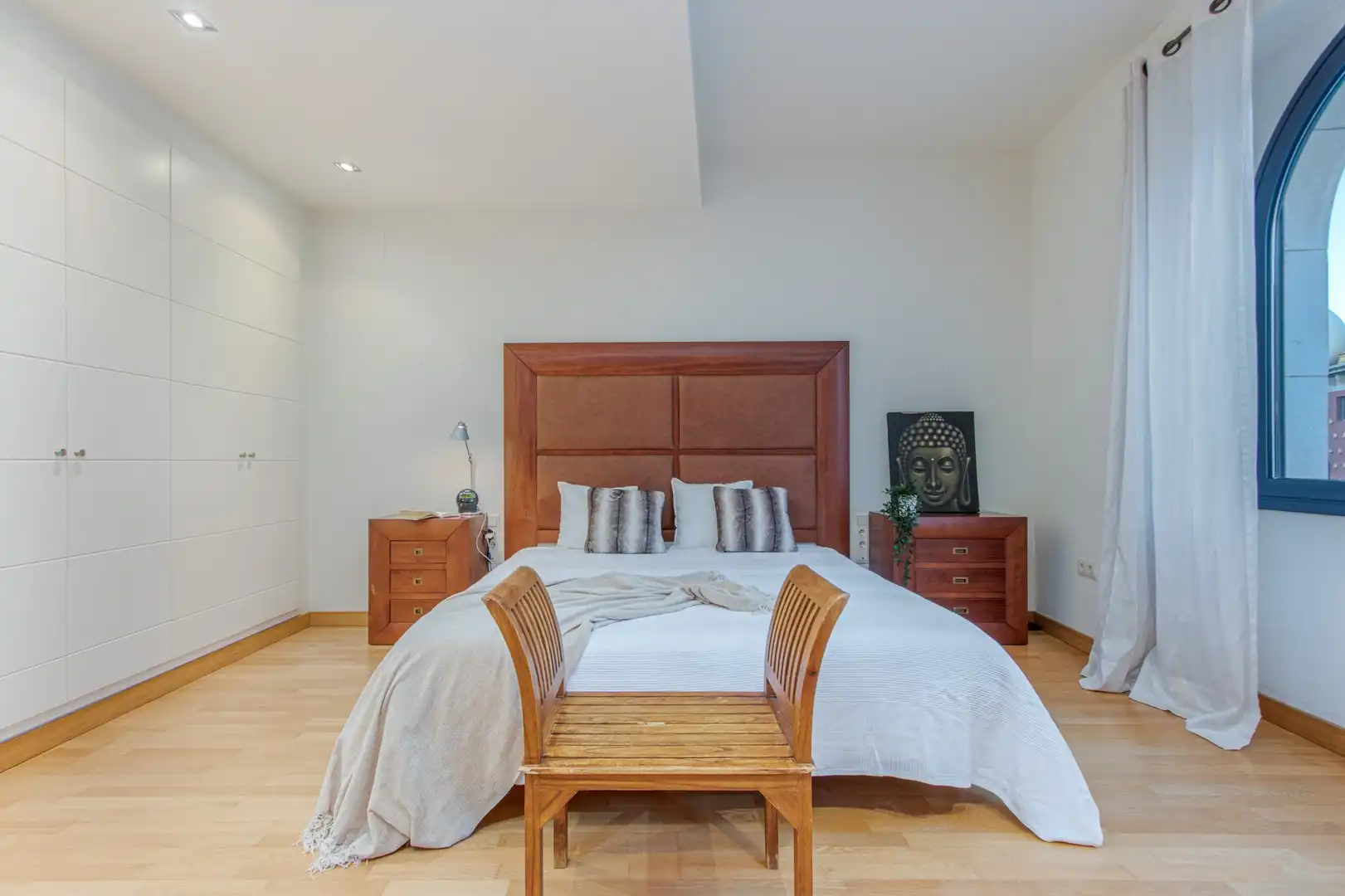 Bedroom of Attic for sale in Figueres  with Heating, Terrace and Furnished