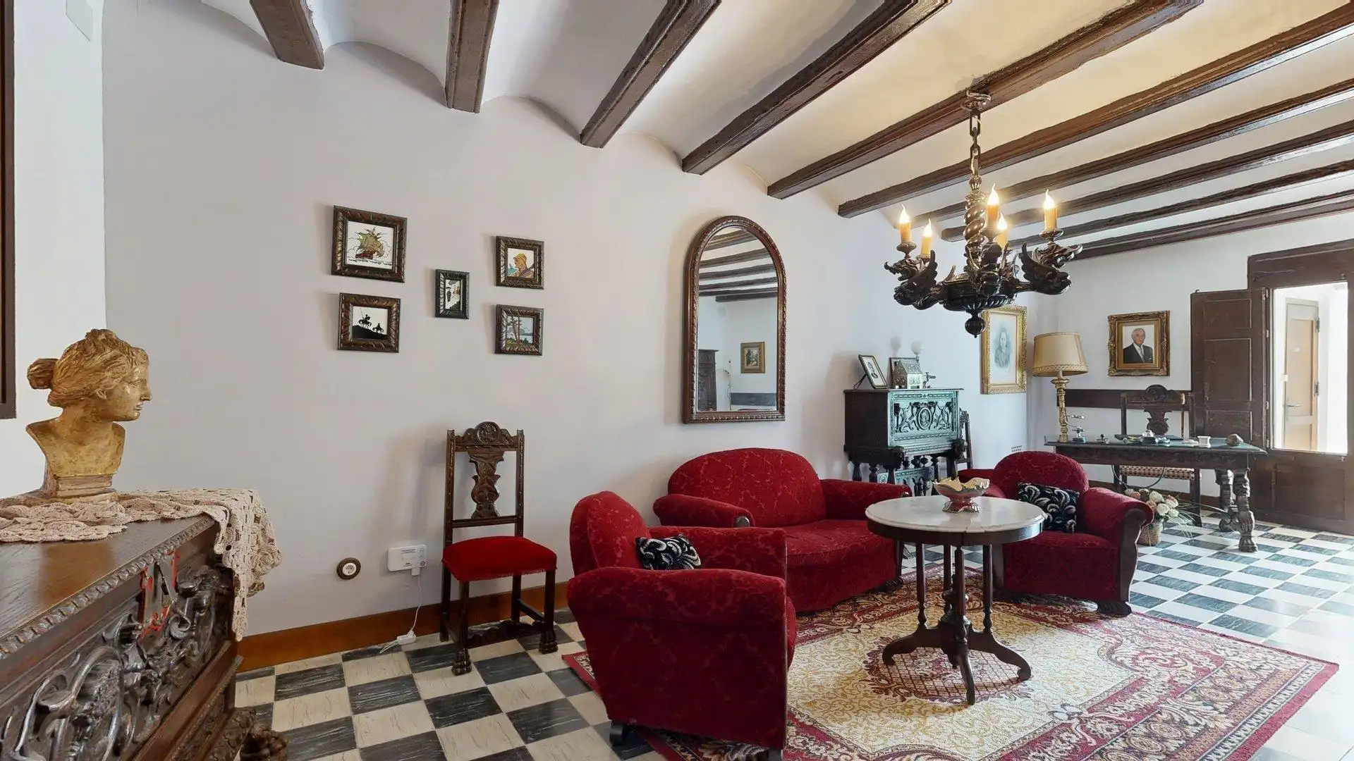 Sala de estar de Casa o chalet en venta en Magallón con Jardín privado, Terraza y Amueblado