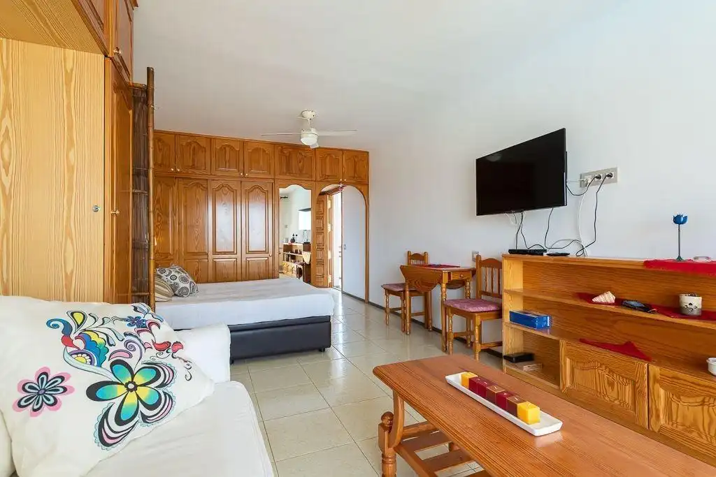 Living room of Study for rent in San Bartolomé de Tirajana  with Terrace and Balcony