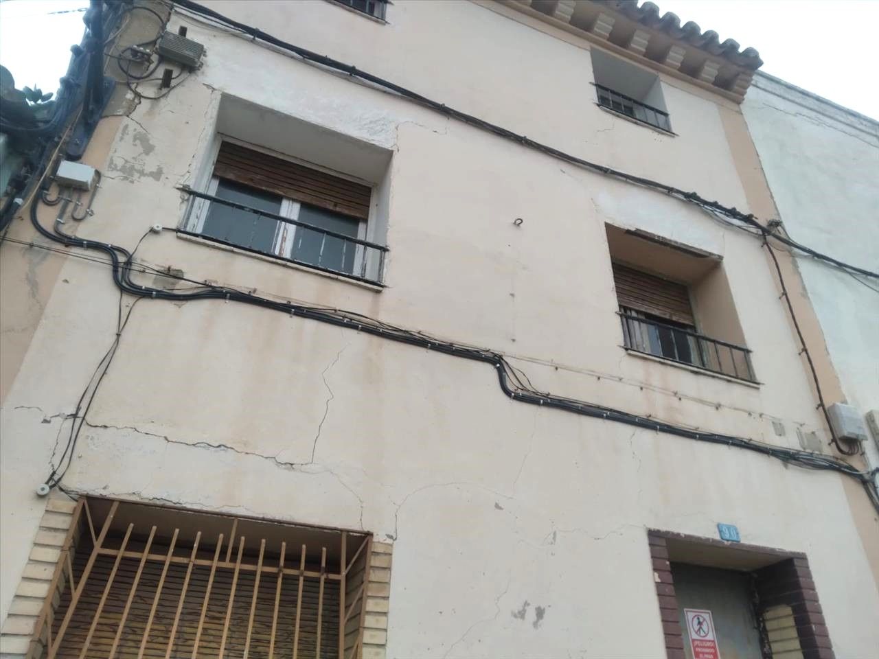 Exterior view of Single-family semi-detached for sale in Gallur  with Balcony