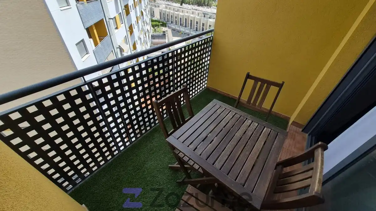 Balcony of Flat for rent in Murcia  with Air Conditioner, Private garden and Swimming Pool