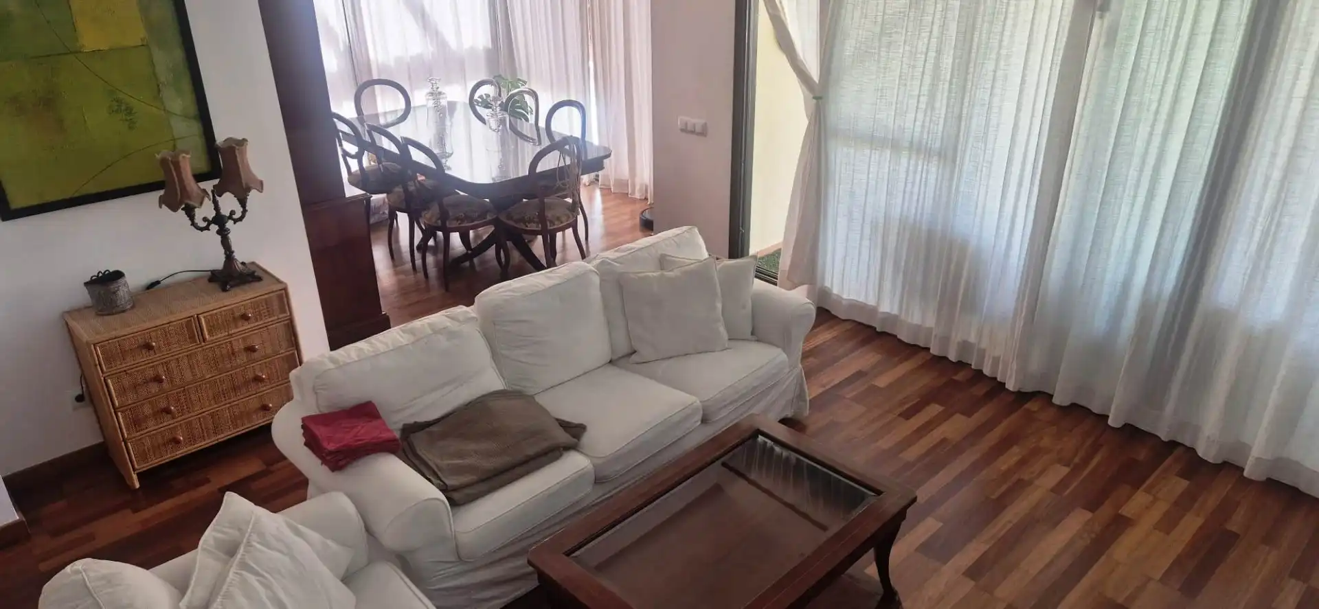Sala de estar de Casa adosada en venta en Puerto Real con Aire acondicionado, Jardín privado y Parquet