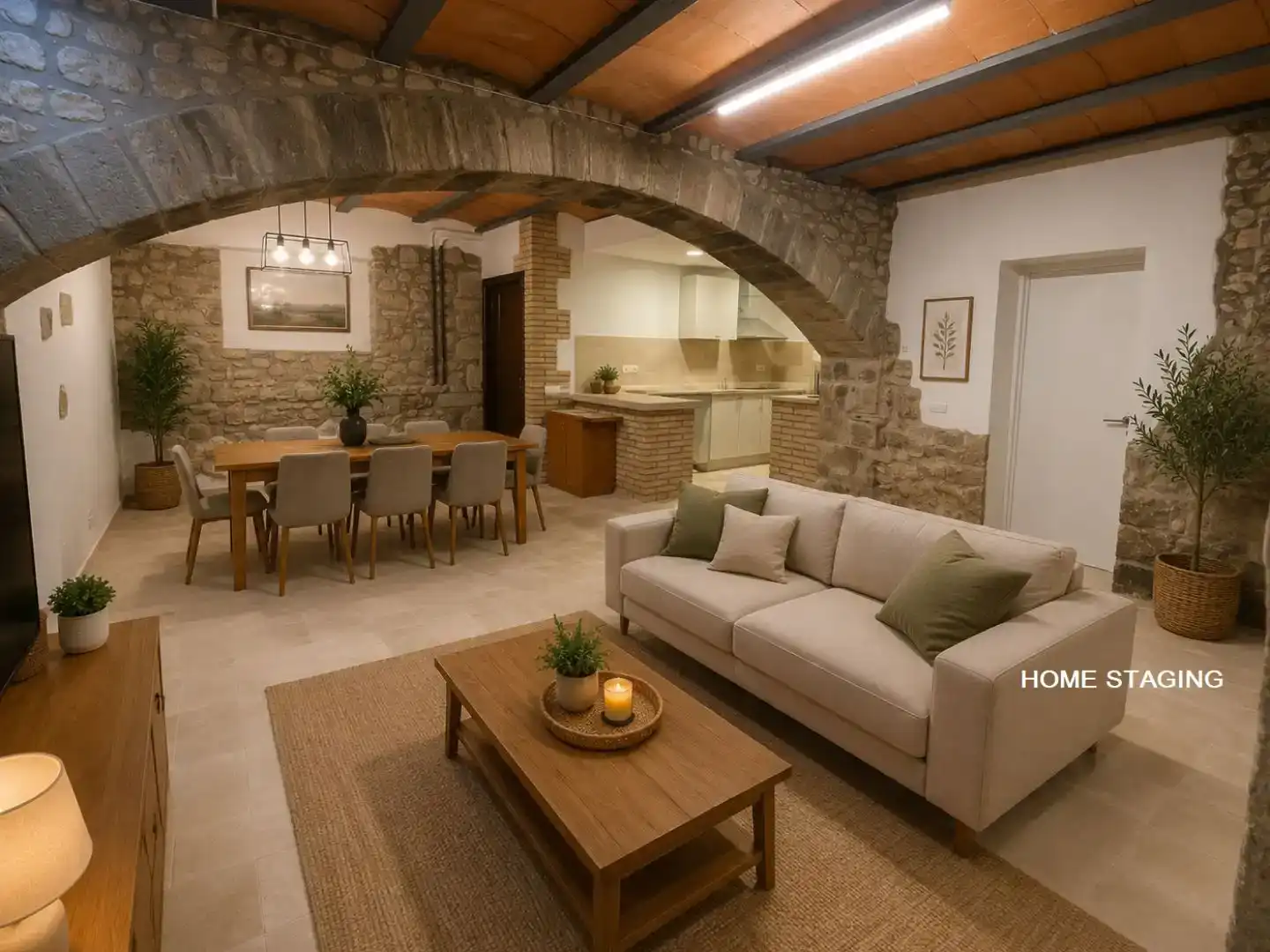 Living room of Flat for rent in Torroella de Fluvià  with Furnished