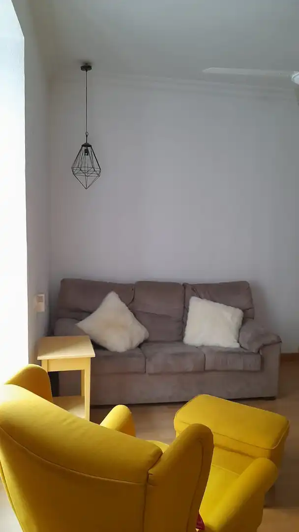 Wohnzimmer von Wohnung zur Miete in Madrid mit Klimaanlage, Heizung und Möbliert