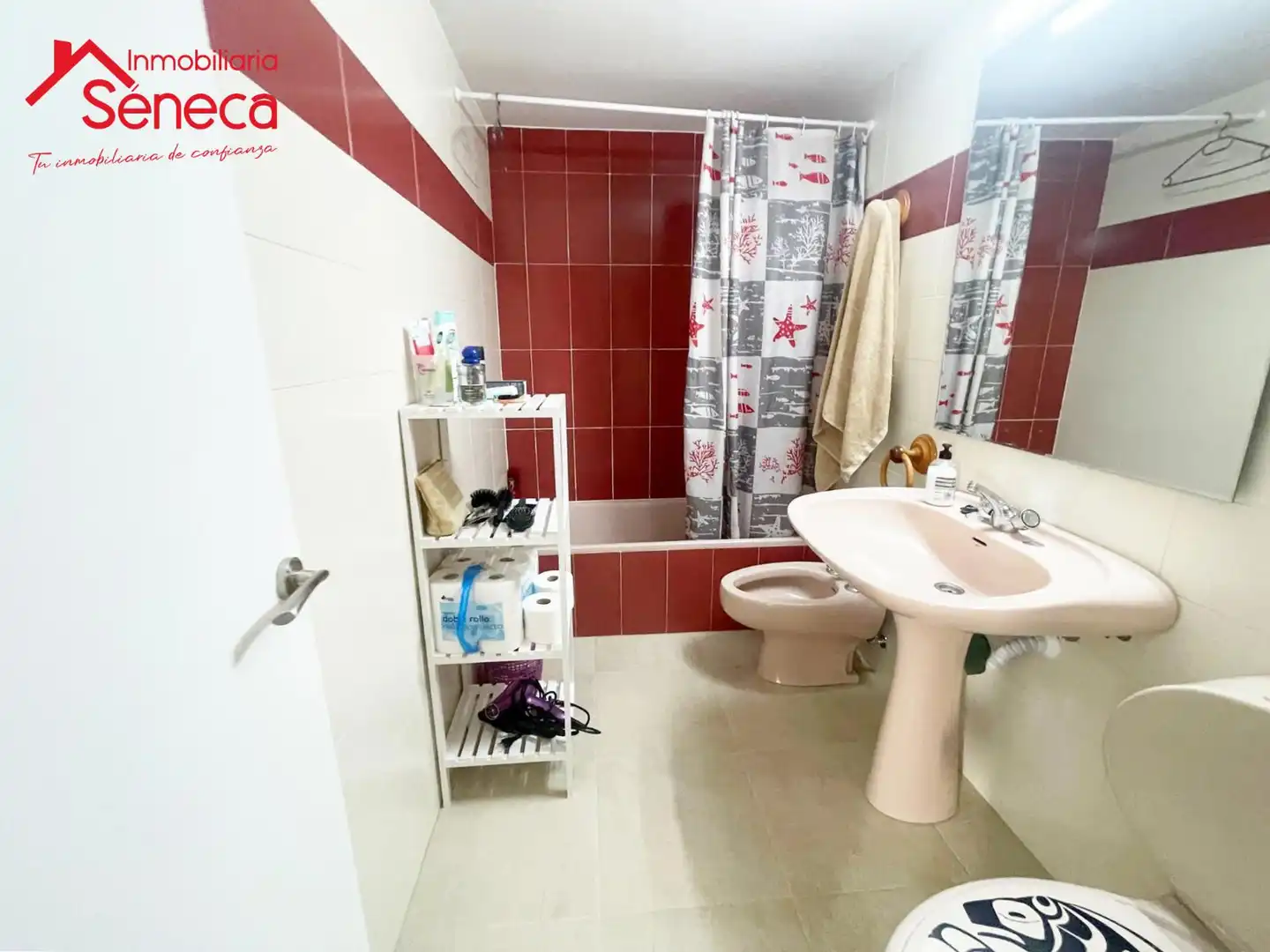 Baño de Piso de alquiler en Córdoba con Aire acondicionado, Terraza y Amueblado