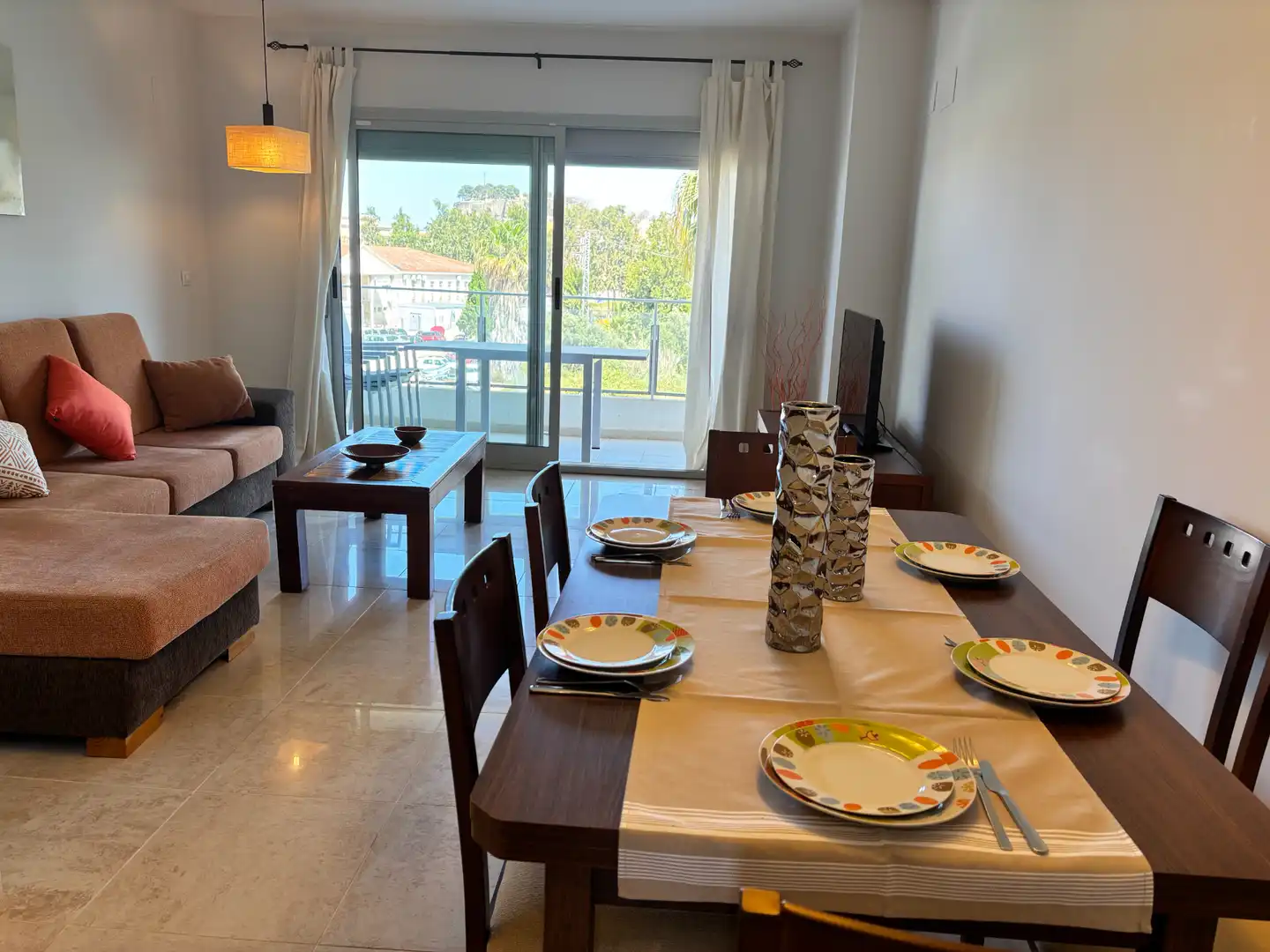 Dining room of Apartments for rent in Dénia  with Air Conditioner, Terrace and Furnished
