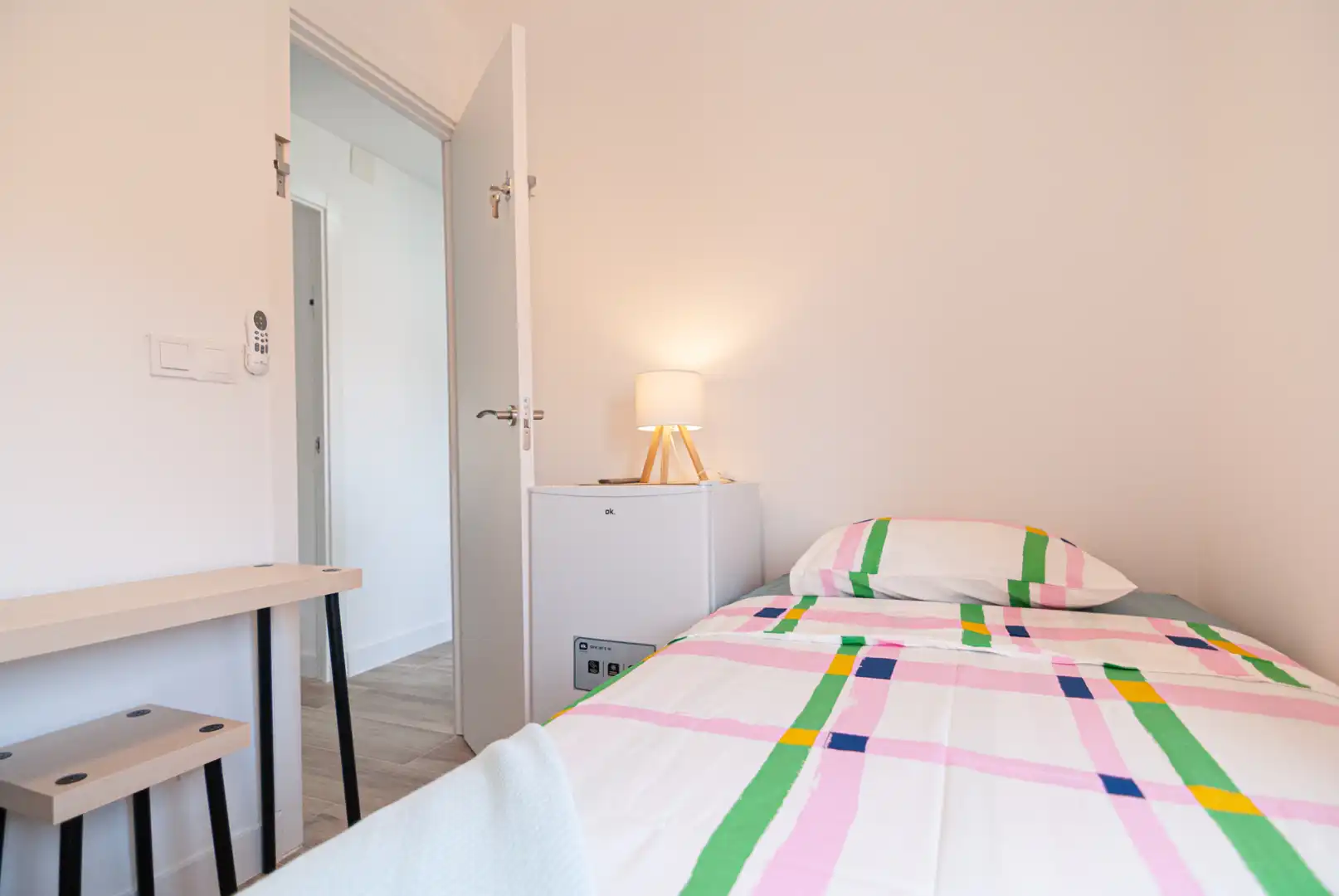 Schlafzimmer von Wohnung zur untervermieten in Madrid mit Heizung, Möbliert und Waschmaschine