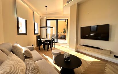 Living room of Attic to rent in  Valencia Capital  with Air Conditioner and Terrace