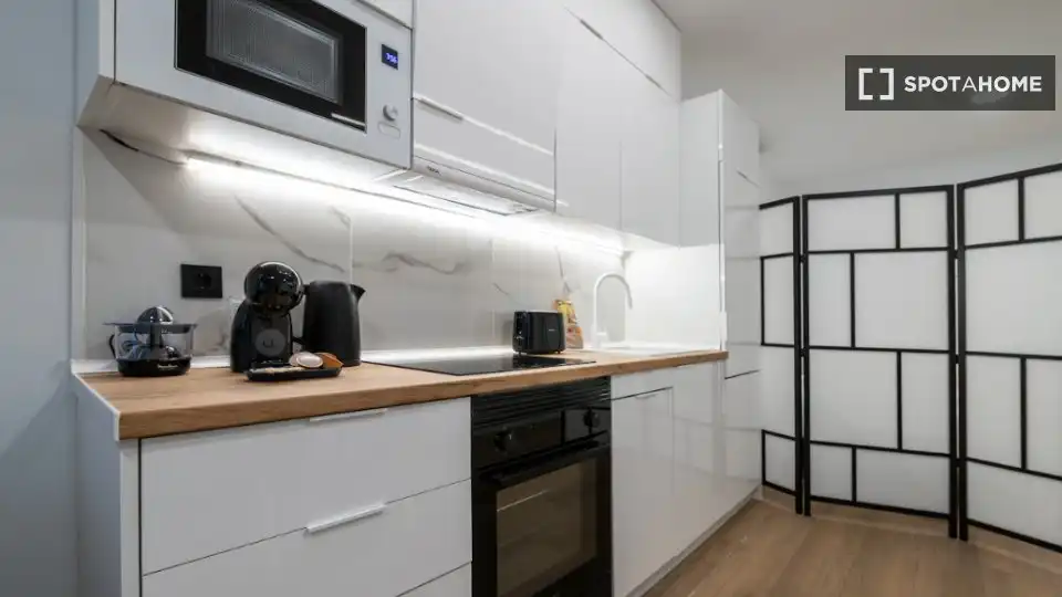 Cocina de Piso de alquiler en Madrid con Aire acondicionado, Calefacción y Amueblado