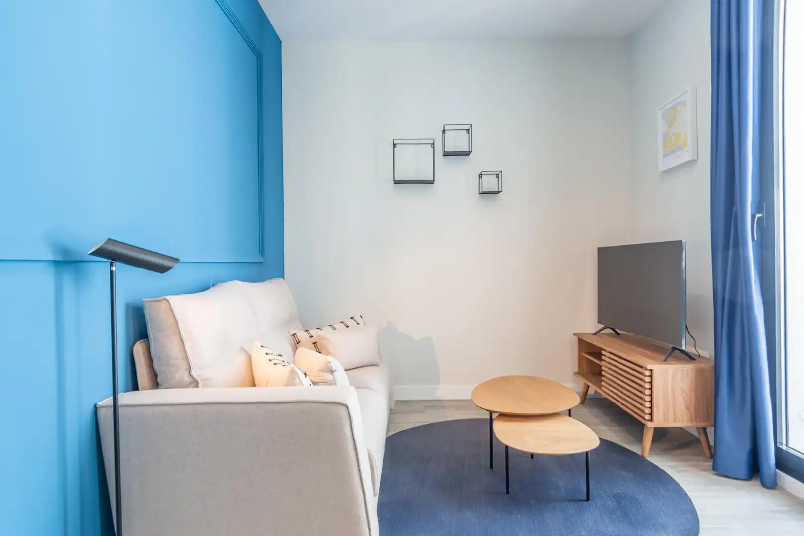 Wohnzimmer von Wohnung zur Miete in Madrid mit Klimaanlage und Möbliert