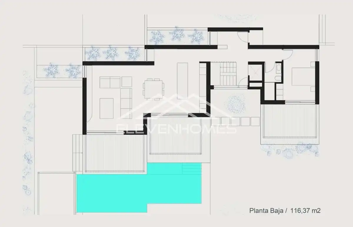 Villa avec piscine à vendre à Punxuat, imagen 26