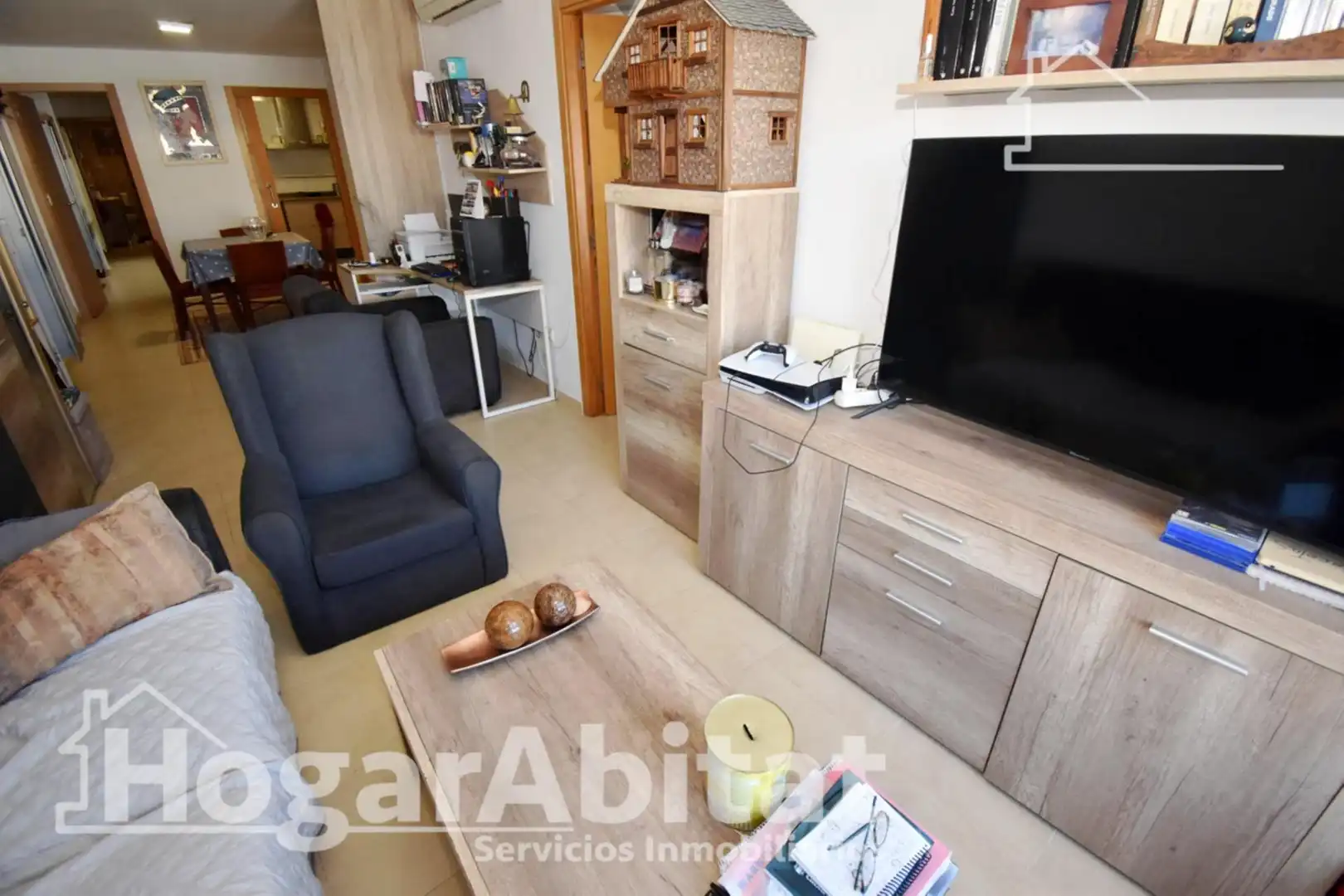 Sala d'estar de Pis en venda en Chilches / Xilxes amb Aire condicionat, Calefacció i Moblat