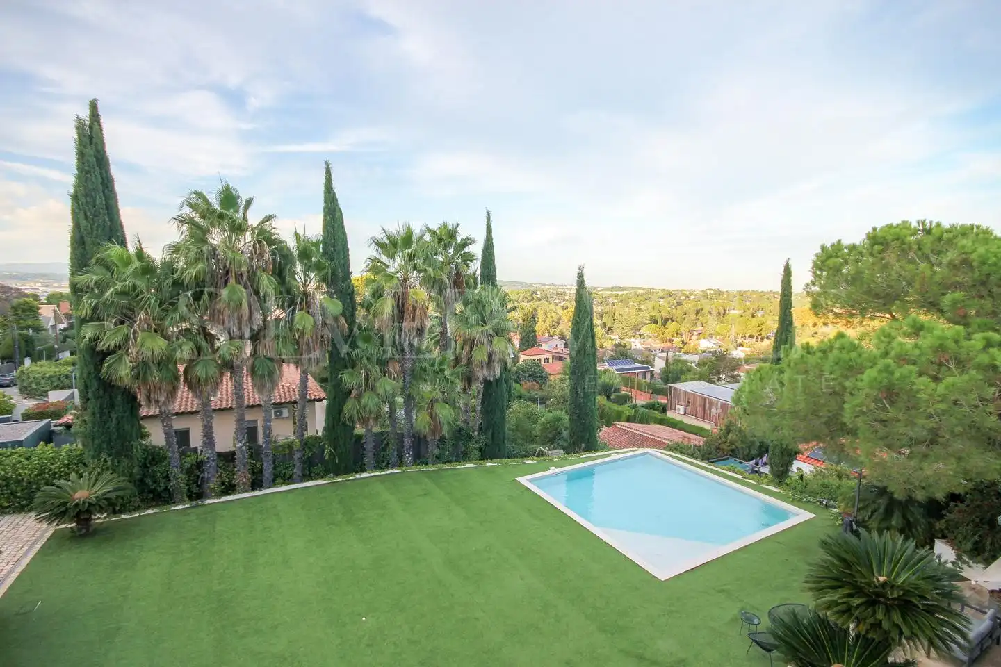 Garden of Houses for sale in Sant Cugat del Vallès  with Air Conditioner, Heating and Private garden