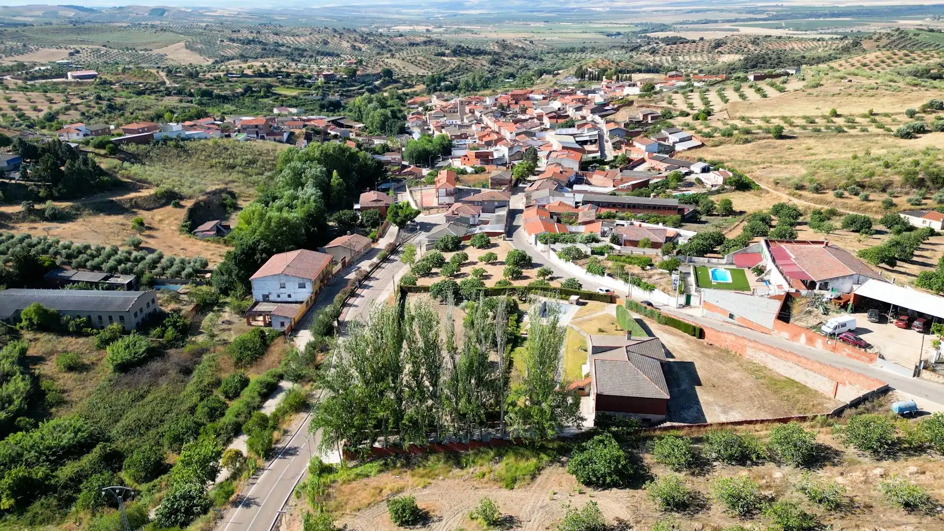 Vista exterior de Casa o chalet en venta en Mesegar de Tajo con Piscina y Amueblado
