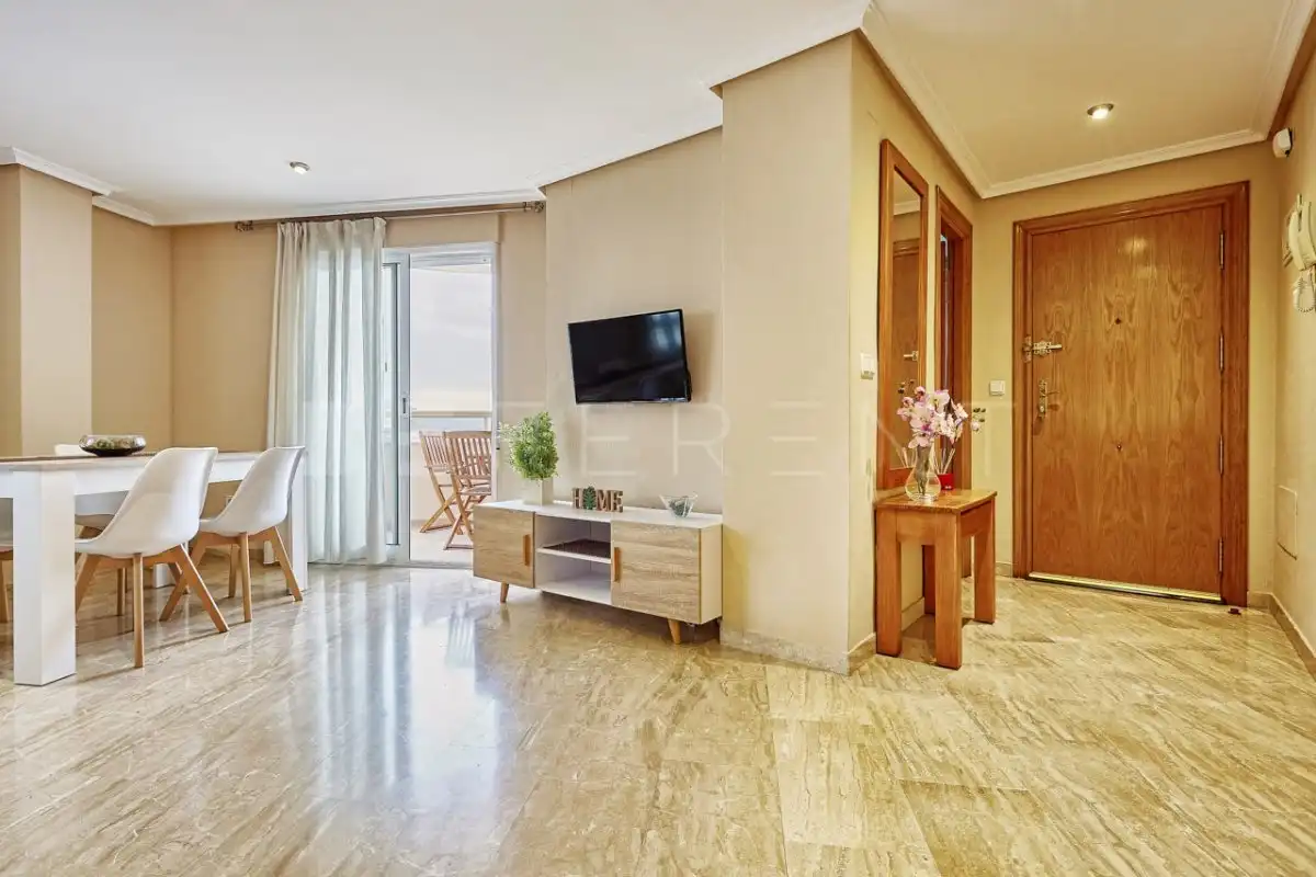 Living room of Apartments for rent in El Campello  with Air Conditioner, Heating and Private garden