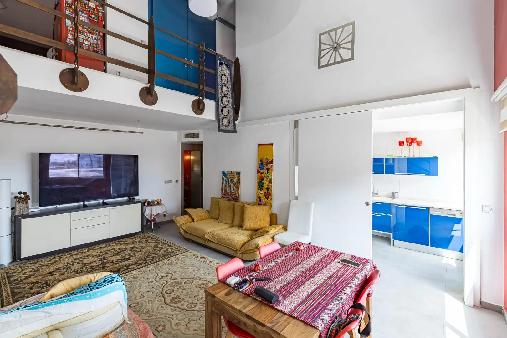 Wohnzimmer von Dachboden zum Verkauf in Murcia mit Klimaanlage, Heizung und Terrasse