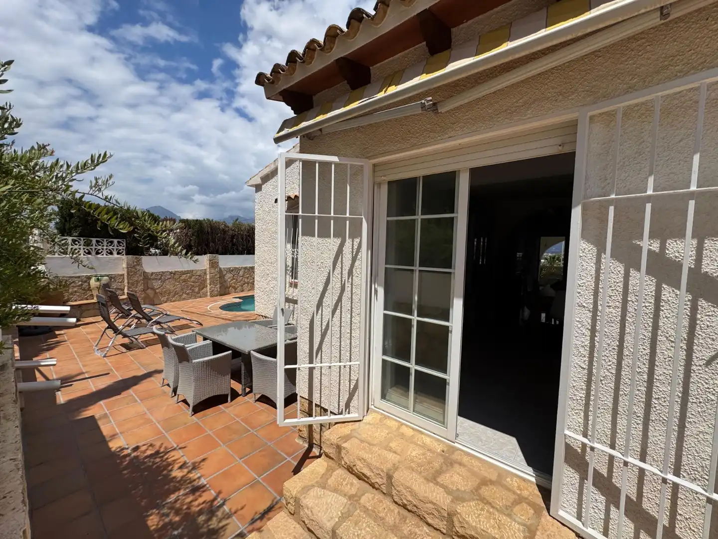 Terrasse von Haus oder Chalet zur Miete in L'Alfàs del Pi mit Klimaanlage, Heizung und Privatgarten