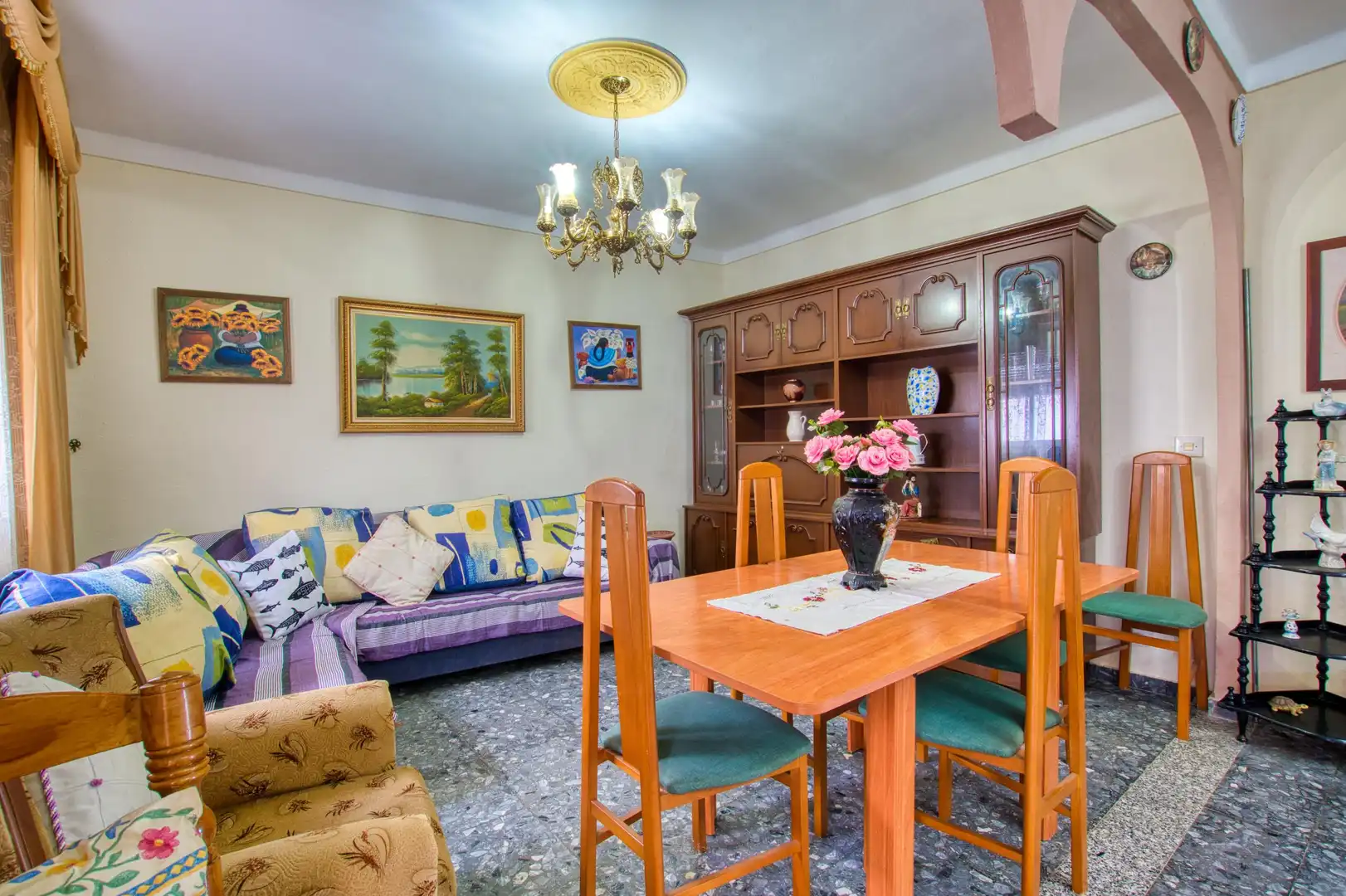 Sala de estar de Casa adosada en venta en Benamargosa