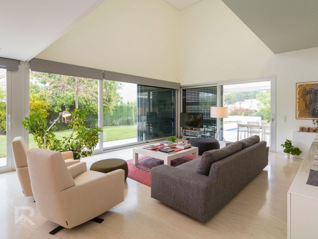 Living room of House or chalet for sale in Aielo de Rugat  with Air Conditioner, Private garden and Terrace