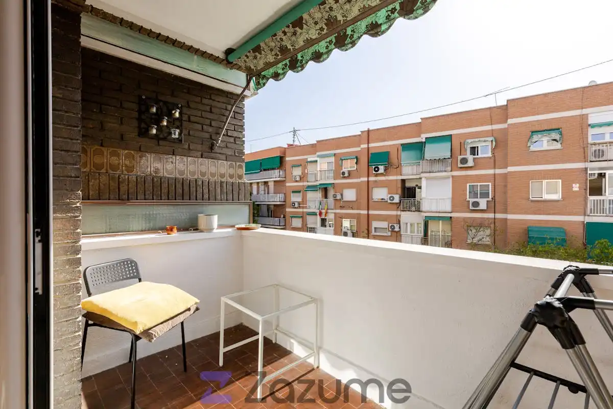 Terraza de Piso de alquiler en Alcobendas con Aire acondicionado, Calefacción y Parquet