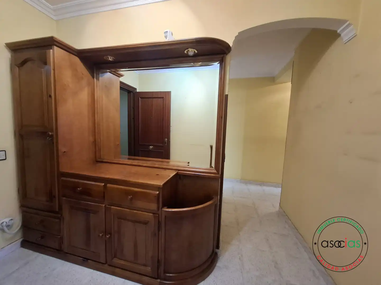 Schlafzimmer von Wohnung zur Miete in Gijón  mit Heizung, Parkett und Möbliert
