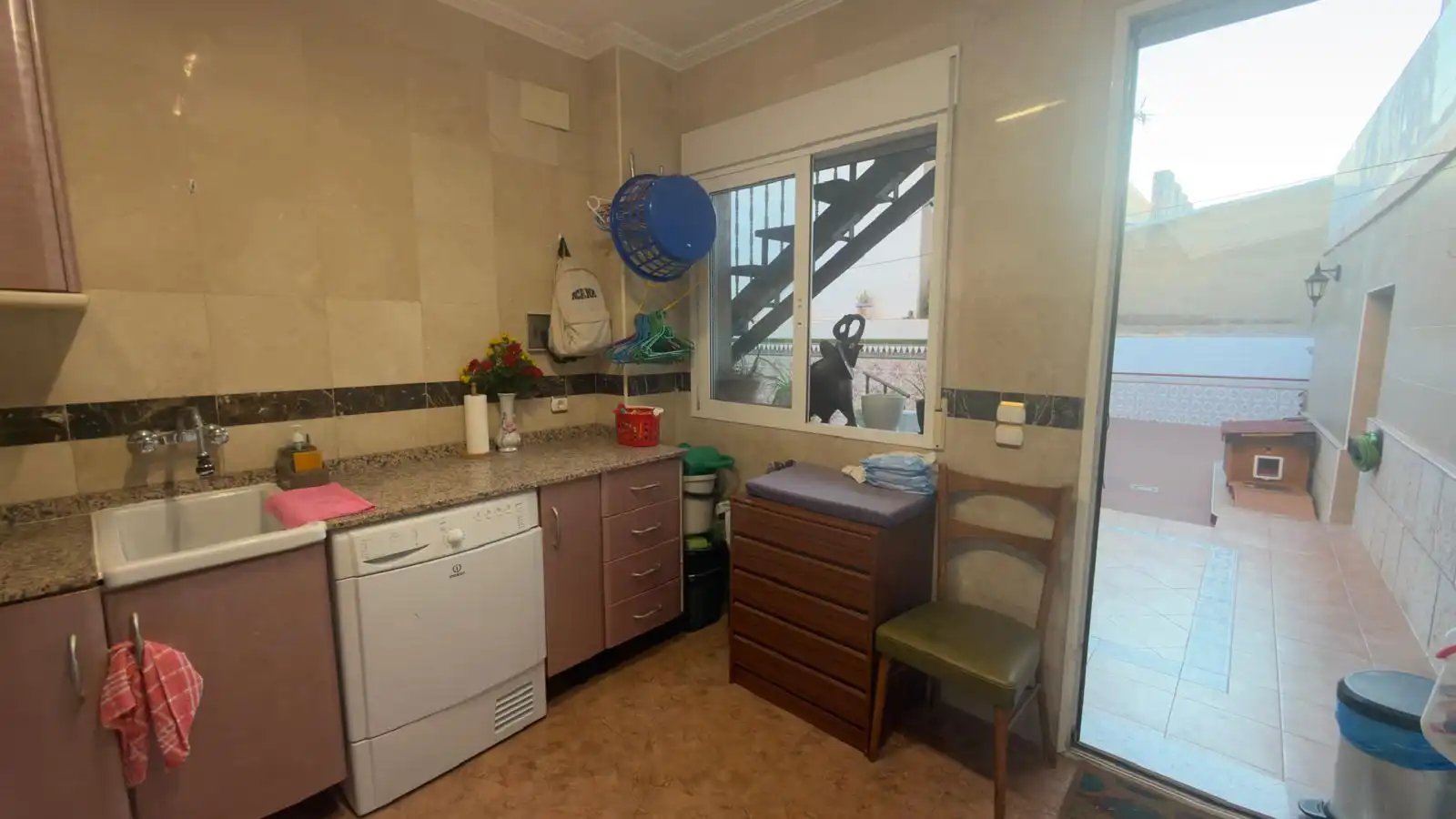Cuina de Casa adosada en venda en La Unión amb Aire condicionat, Jardí privat i Terrassa