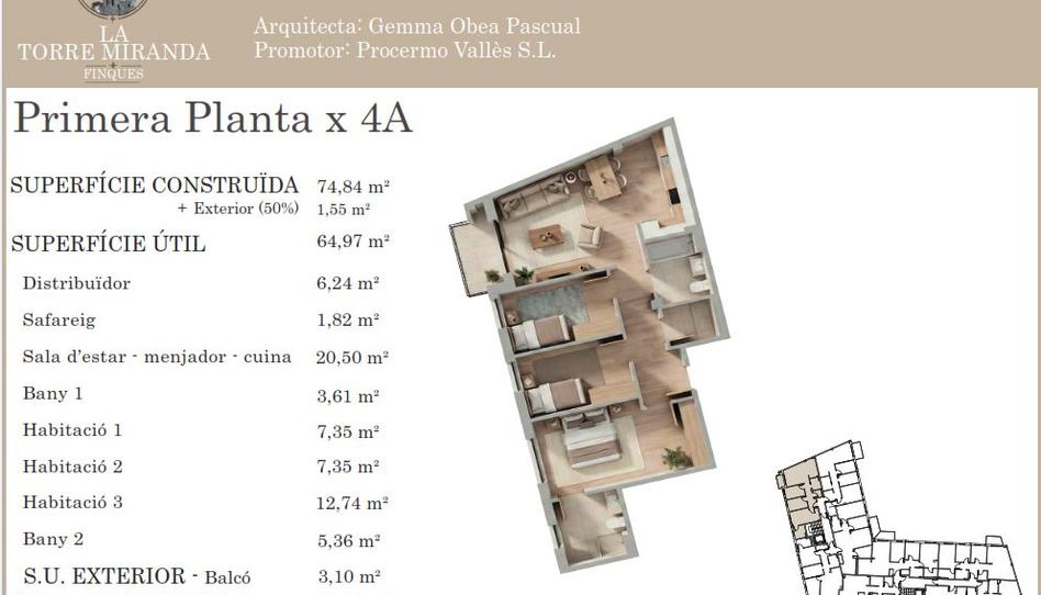 Foto 1 de Pis en venda a Carrer Montseny, 19, Llinars del Vallès, Barcelona