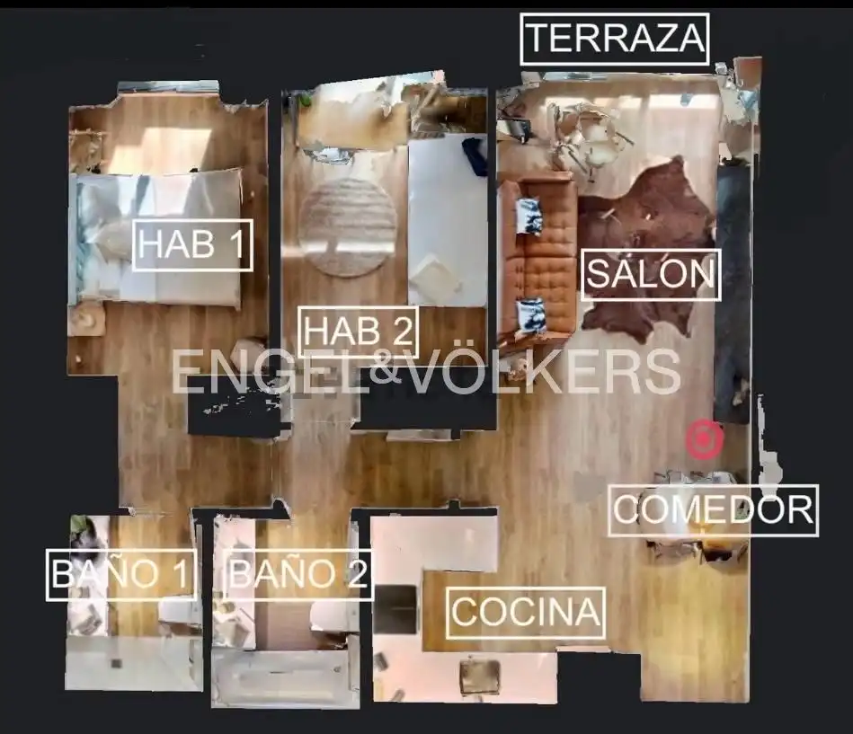 Sala d'estar de Pis en venda en Madrid amb Aire condicionat, Calefacció i Terrassa