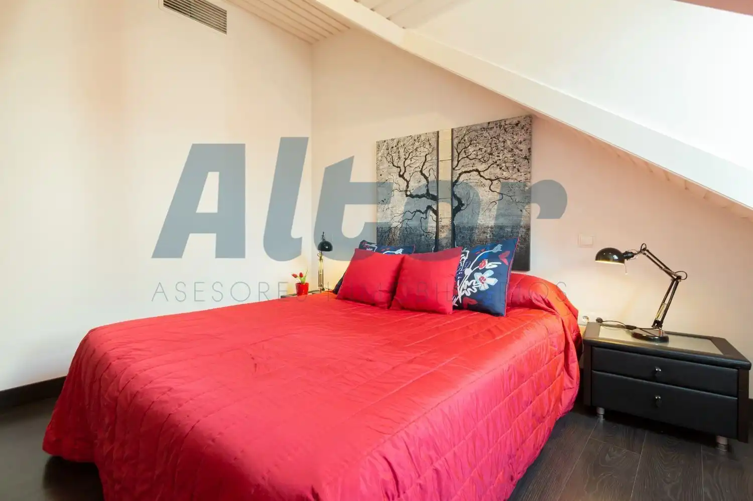 Bedroom of Attic for rent in Madrid  with Heating, Terrace and Furnished