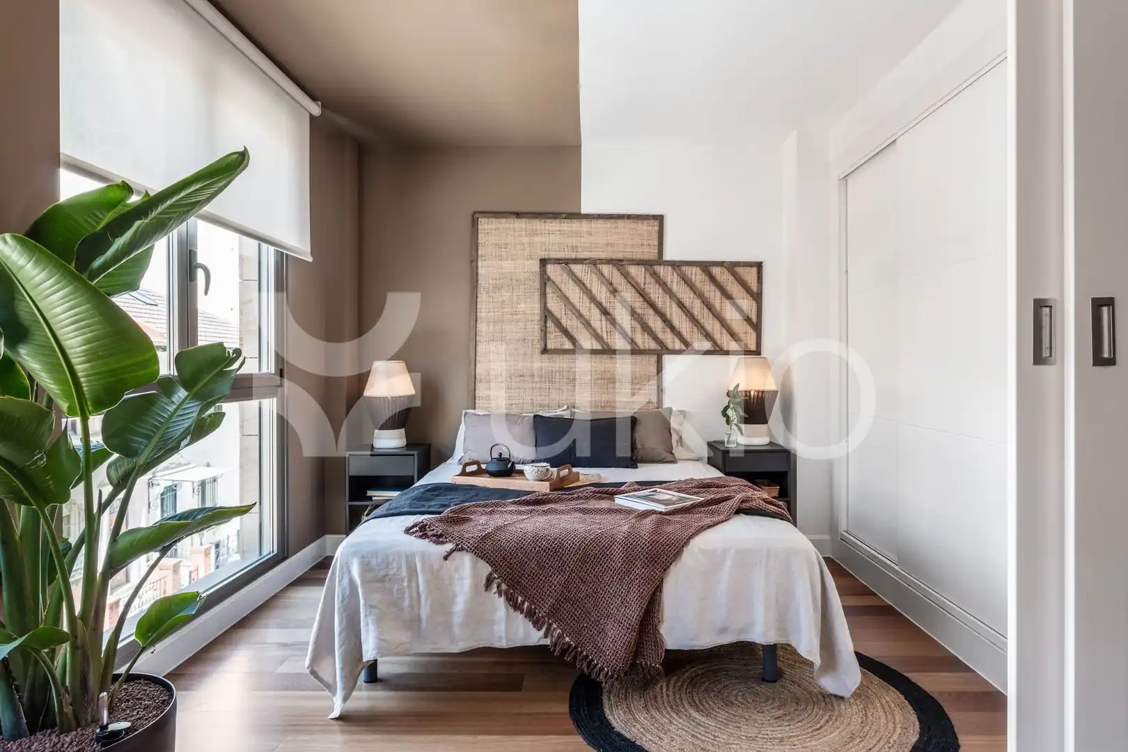 Habitación de Apartamento de alquiler en Madrid con Aire acondicionado, Calefacción y Amueblado